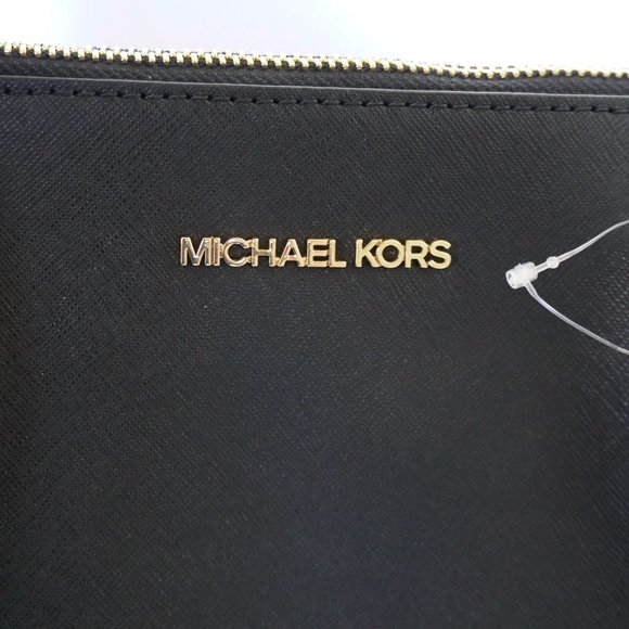 Michael Kors Charlotte L TZ Leather Tote Bag Black - Picture 13 of 13